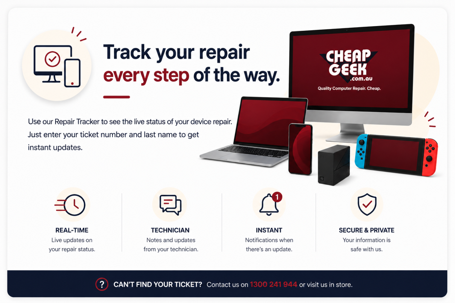 Repair Tracker – Cheap Geek - Computer Repair Brisbane